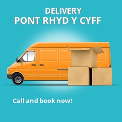 CF34 point to point delivery Pont Rhyd-y-cyff