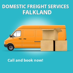 KY15 local freight services Falkland