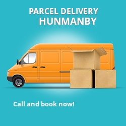 YO14 cheap parcel delivery services in Hunmanby