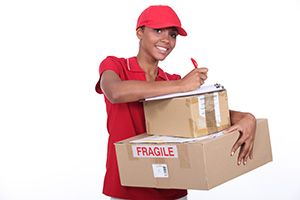 Lockerbie package delivery companies DG11 dhl